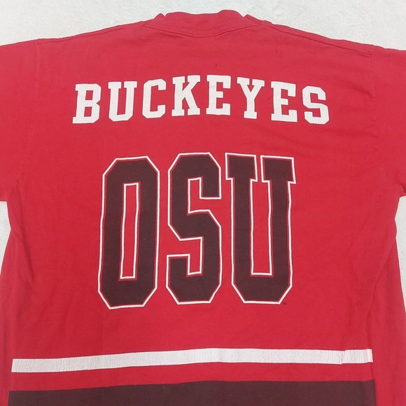 Vintage 1996 Ohio State Buckeyes Pro Player Single Stitch T-Shirt Size Medium - Picture 11 of 13
